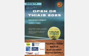 TOURNOI OPEN hors catégorie Hommes et Dames